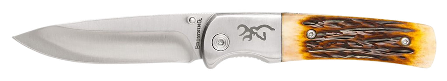 BRN 3220500    KNIFE  BM HUNTER FLDR BONE