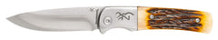 BRN 3220500    KNIFE  BM HUNTER FLDR BONE
