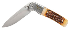 BRN 3220500    KNIFE  BM HUNTER FLDR BONE