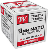 WIN W9NATO50        9MM NATO 124 FMJ         50/20