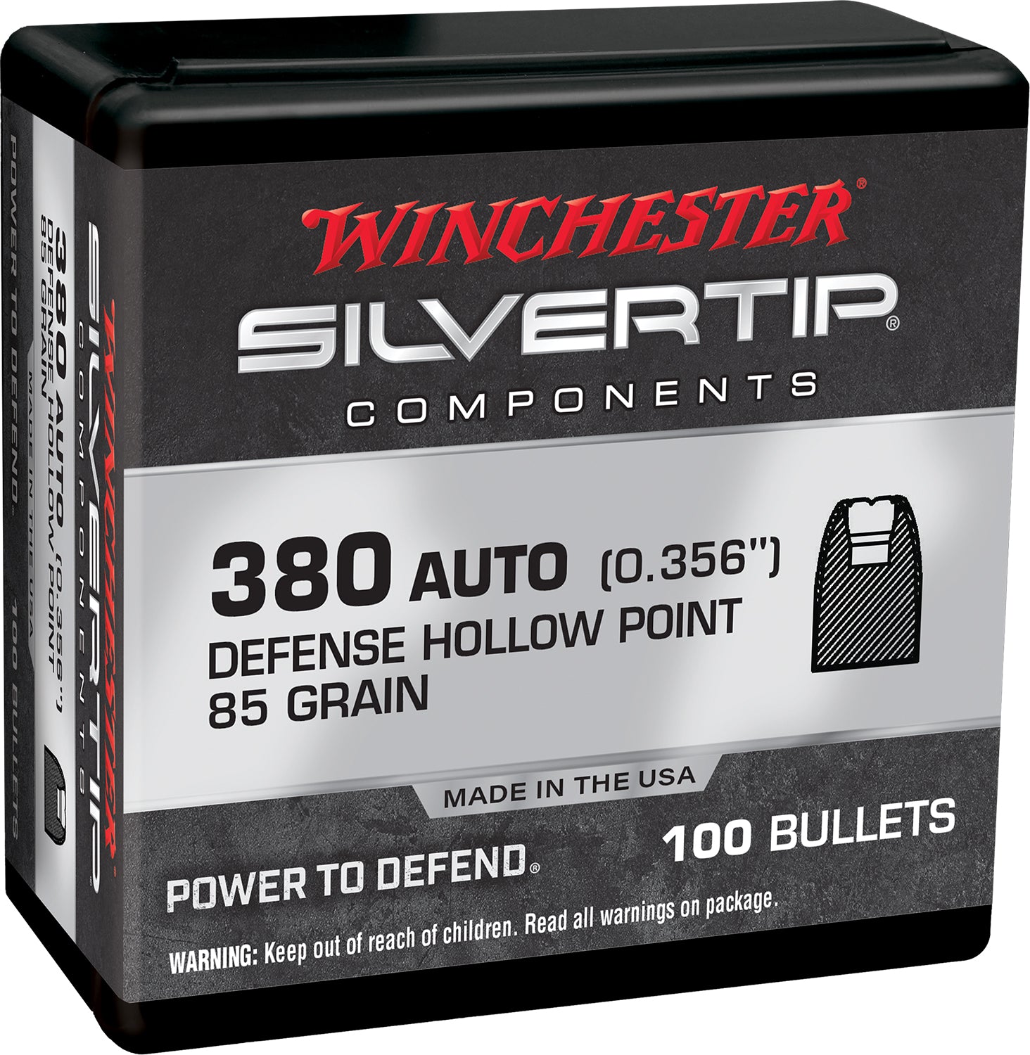 WIN WB380ST85X 380 AUTO 85 STHP PLTD        100/10