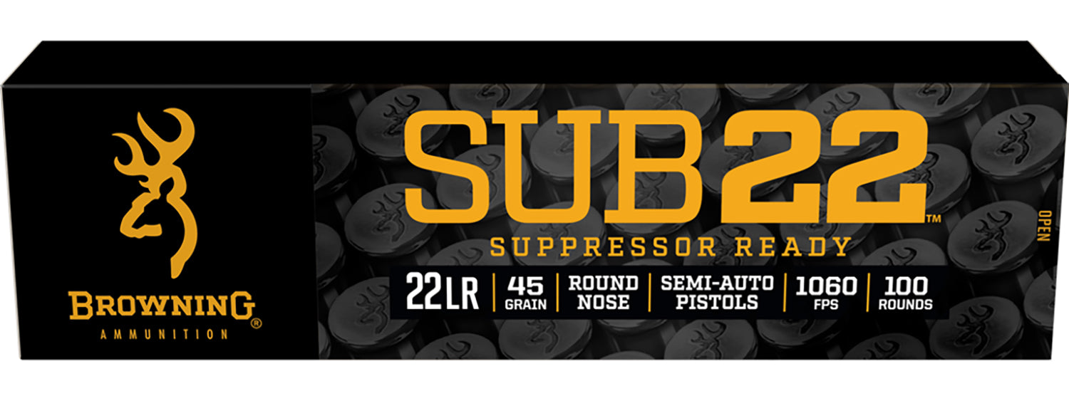 BRNA B194122102    22LR22BLK LRN SBSNC 45GR 100/20