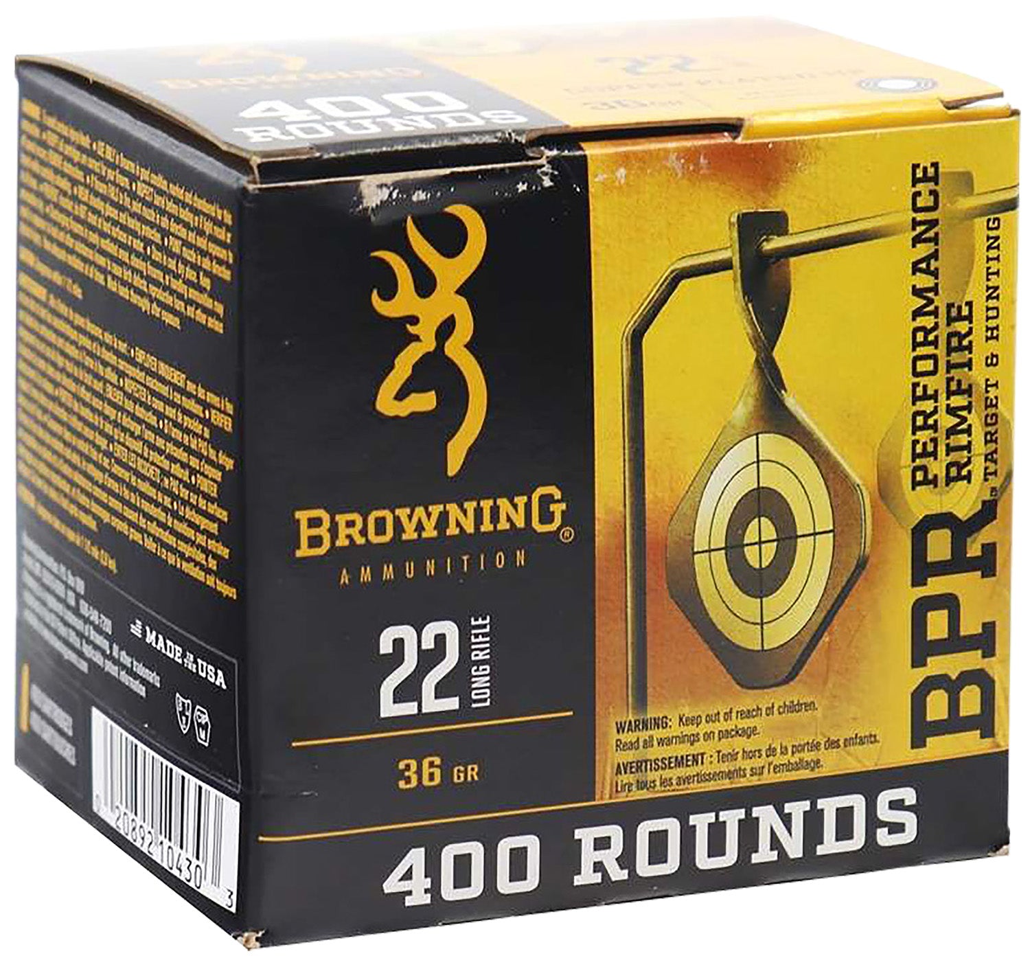 BRNA B194122401    22LR BPR 36GR PLTD HP    400/4