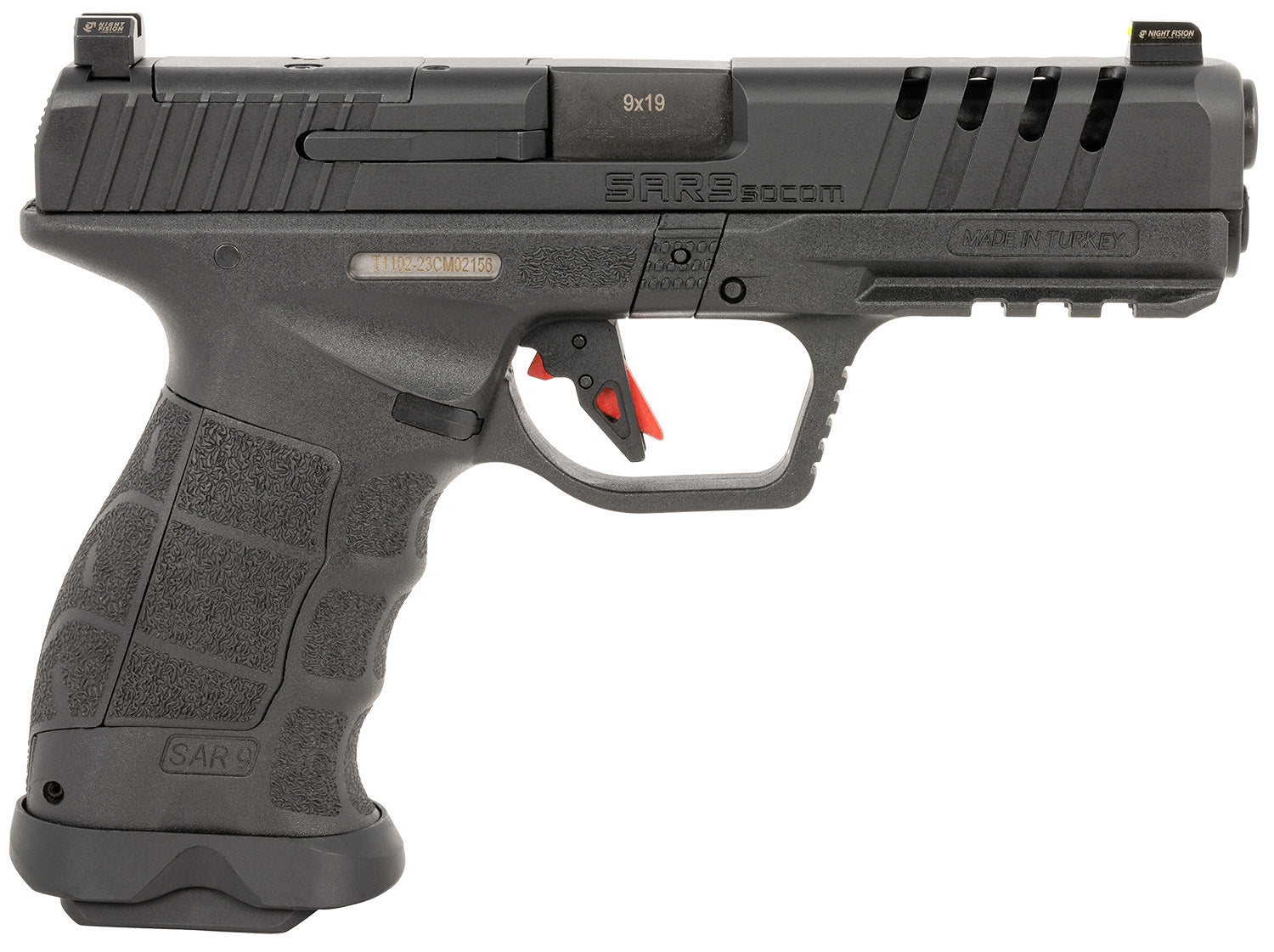 SAR USA SAR9SOCOMBL    SAR9  SOCOM     9MM   17/21