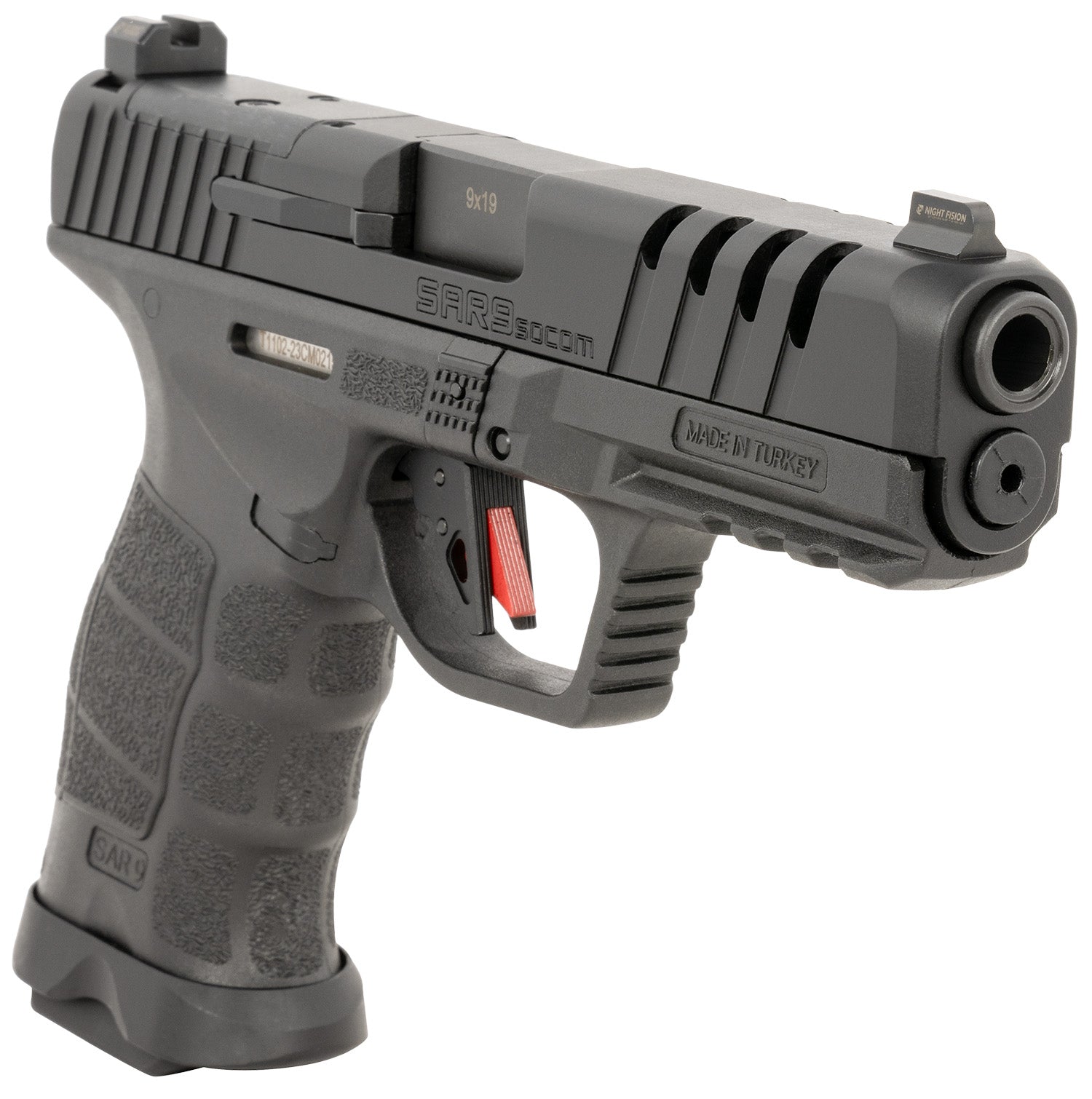 SAR USA SAR9SOCOMBL    SAR9  SOCOM     9MM   17/21