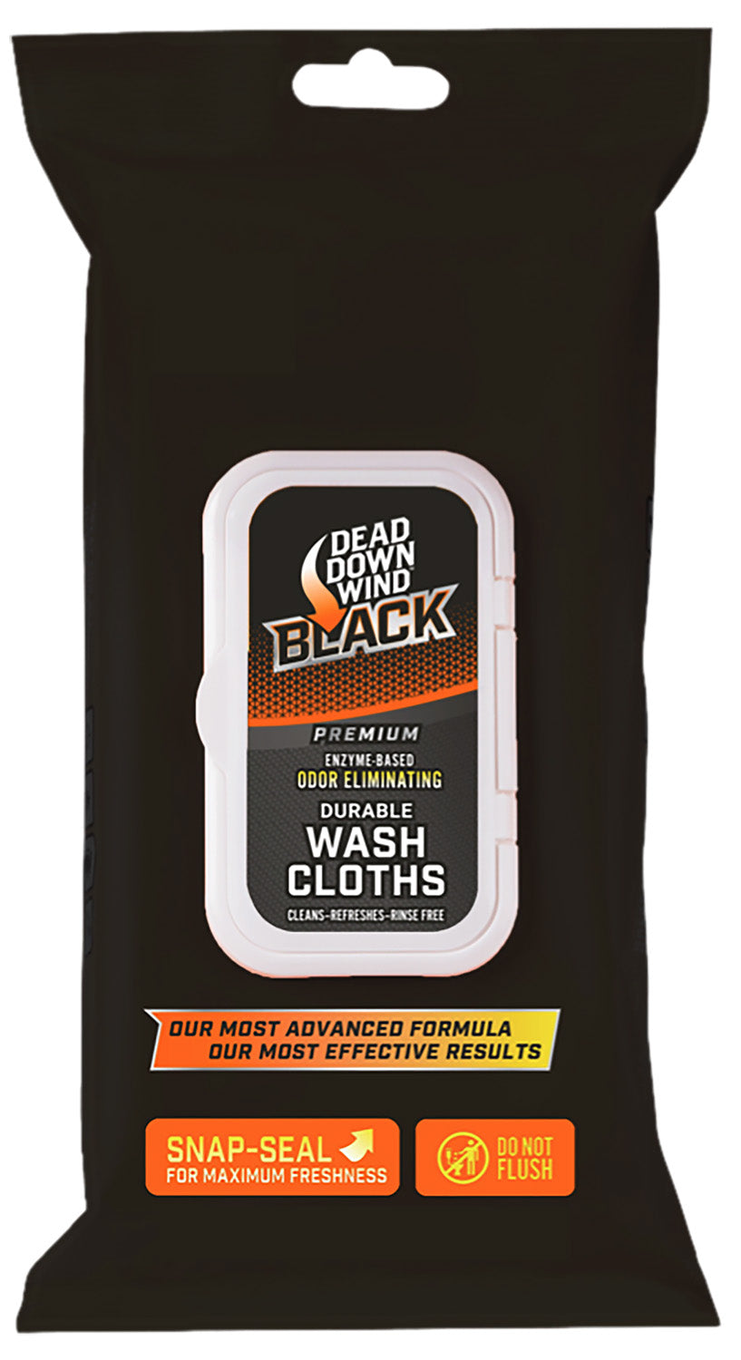 DDW 13725      BLACK PREM WASH CLOTHS