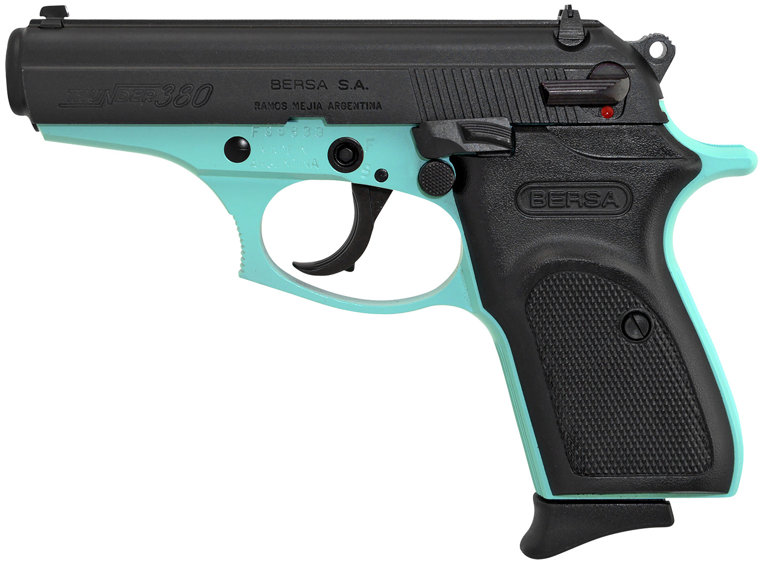 BERSA T380BLM8      THUNDER 380 DA 3.5 8R BLK/RBEG