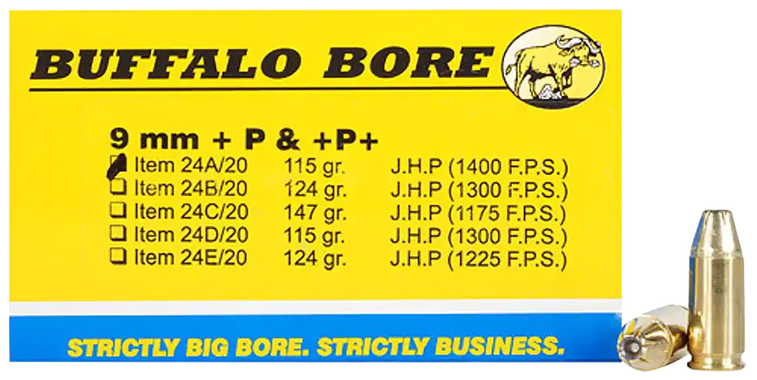 BBA 24A/20    9MM  +P+    115 JHP            20/12