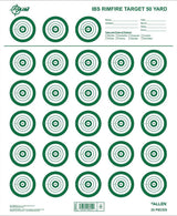 ALLEN 15582   IBS RIMFIRE TARGET  25 PK