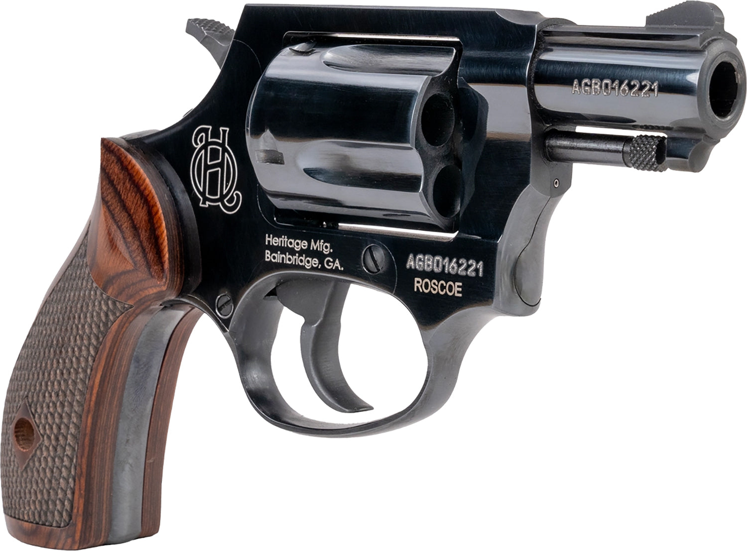HER HR38B2W        ROSCOE  38   2   5R  BK WD GRIP