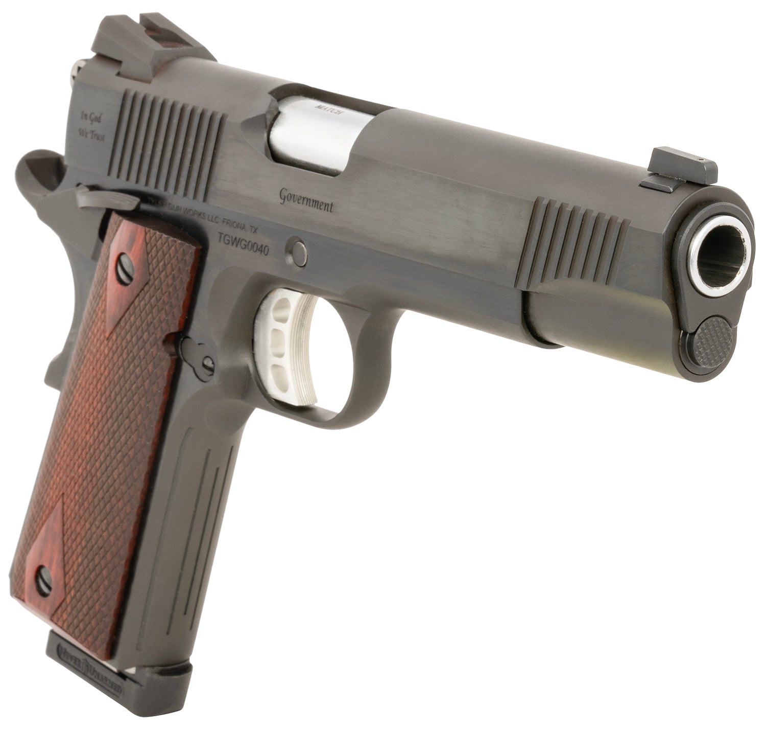 TYLER GUNWORKS TGW-GVBL-45  1911 45 5.00 GOV BL/WL