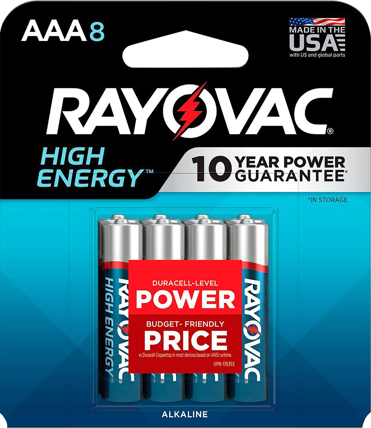 RAY 824-8T1.02   HIGH ENERGY AAA 8PK
