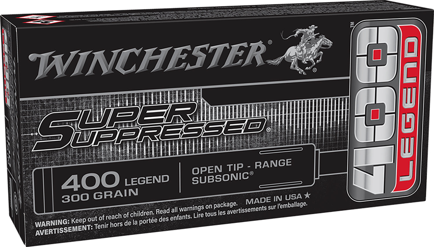 WIN SUP400 400L OPEN TIP SUPER SUPRESS 300GR 20/10