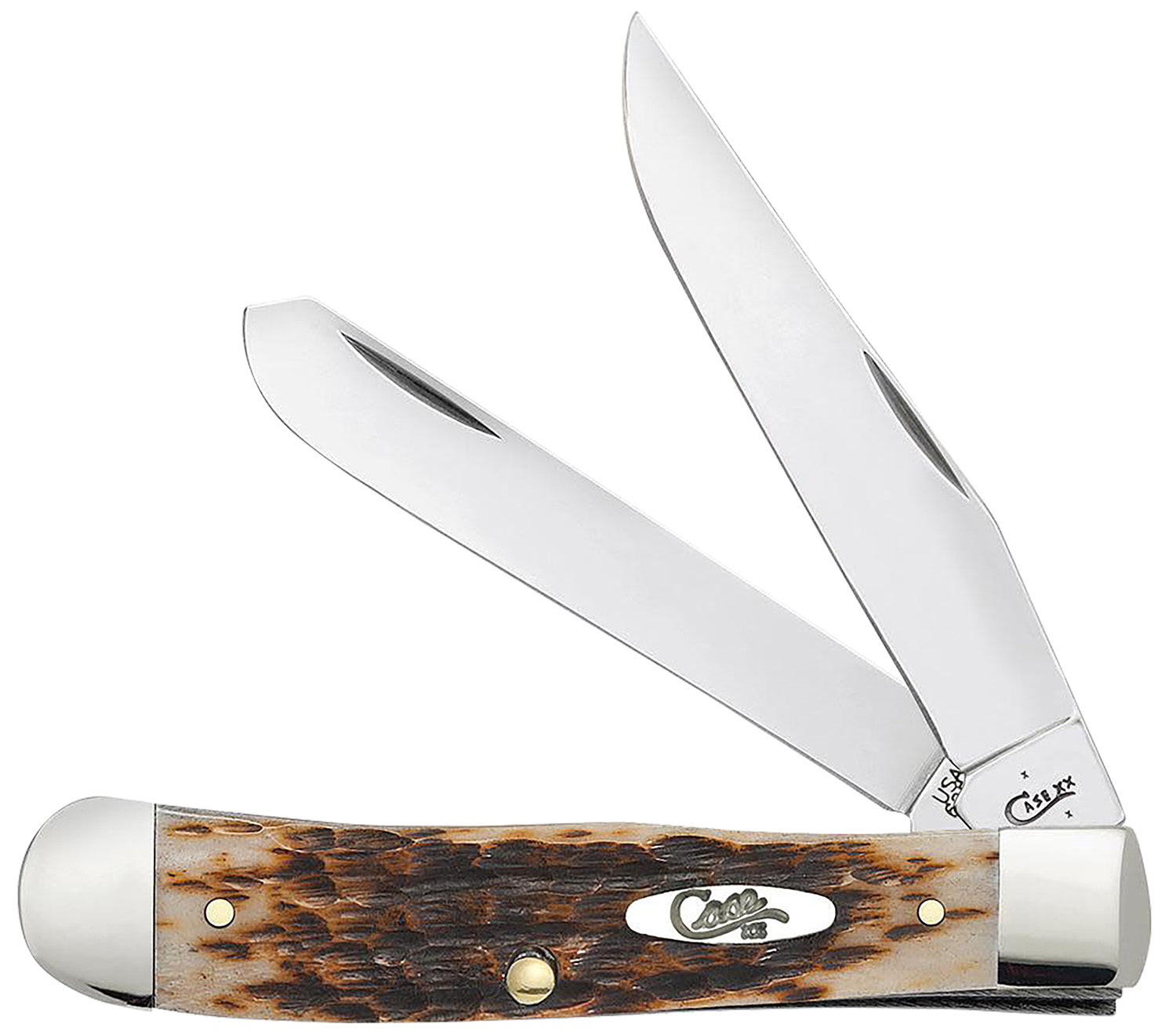 CASE 00164 AMBER BONE PEACH SEED JIG TRAPPER
