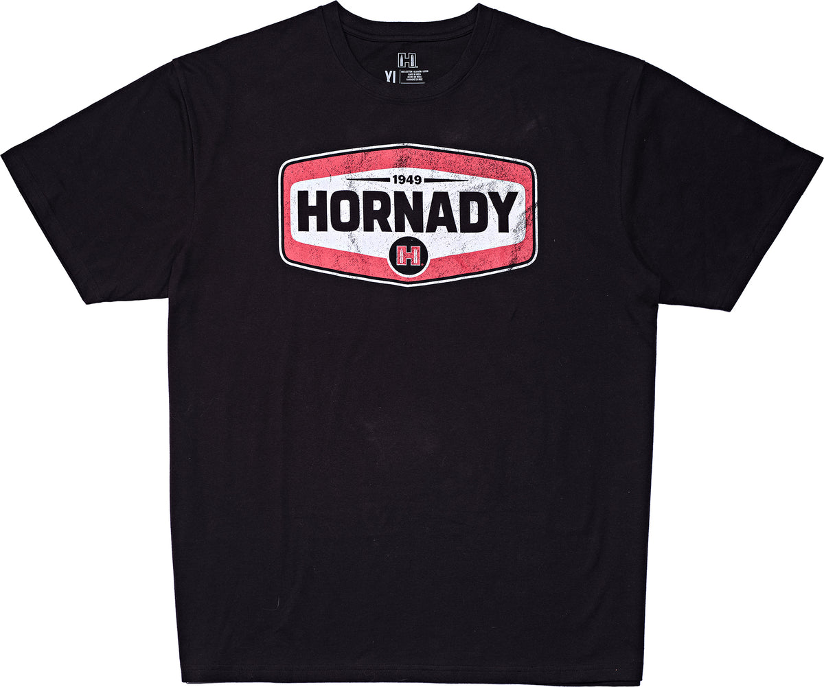 HORN 99607L      HORNADY BLACK TSHIRT           LG