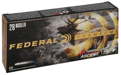 FED P28NTA1     28NOSLER 155GR TERMNL ASCENT 20/10