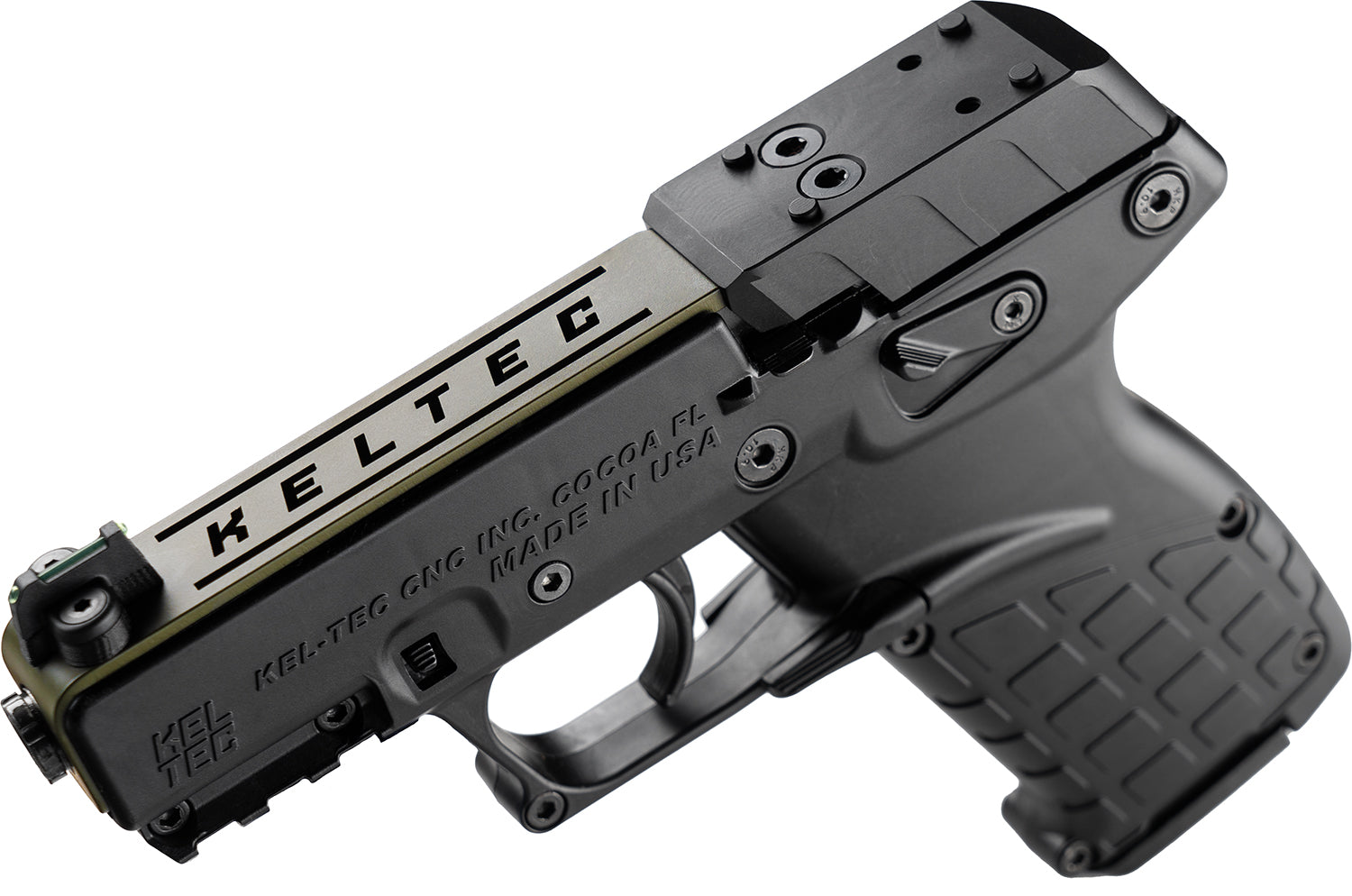 KEL P17BBLKORGRNS    22LR  3.8 16R OR    GRN SLIDE