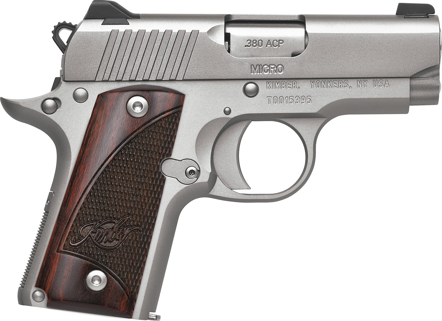 KIMBER 3300207 MICRO STNLSS RSWD NS   380 2.75 7+1