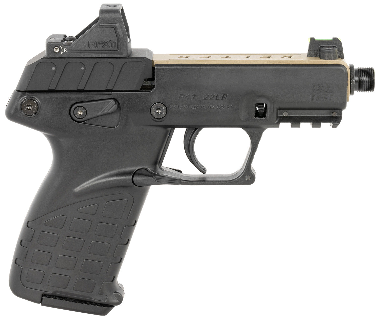 KEL P17TANBLKOPTIC   22LR    W/OPTIC/HLSTR TAN/BLK