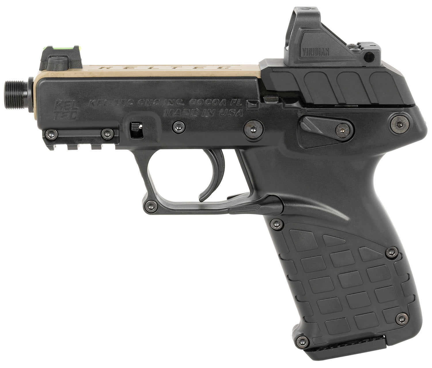 KEL P17TANBLKOPTIC   22LR    W/OPTIC/HLSTR TAN/BLK