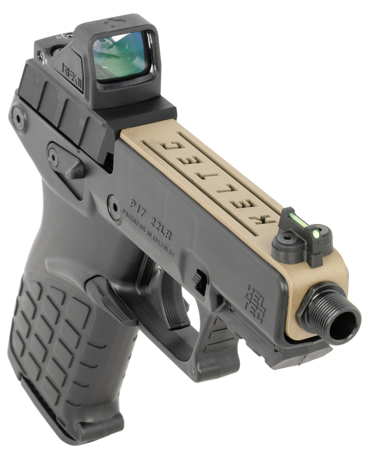 KEL P17TANBLKOPTIC   22LR    W/OPTIC/HLSTR TAN/BLK