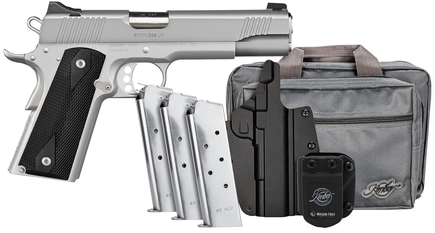 KIMBER 3700826 STNLSS LW CLB BUNDLE    45ACP 5 7+1