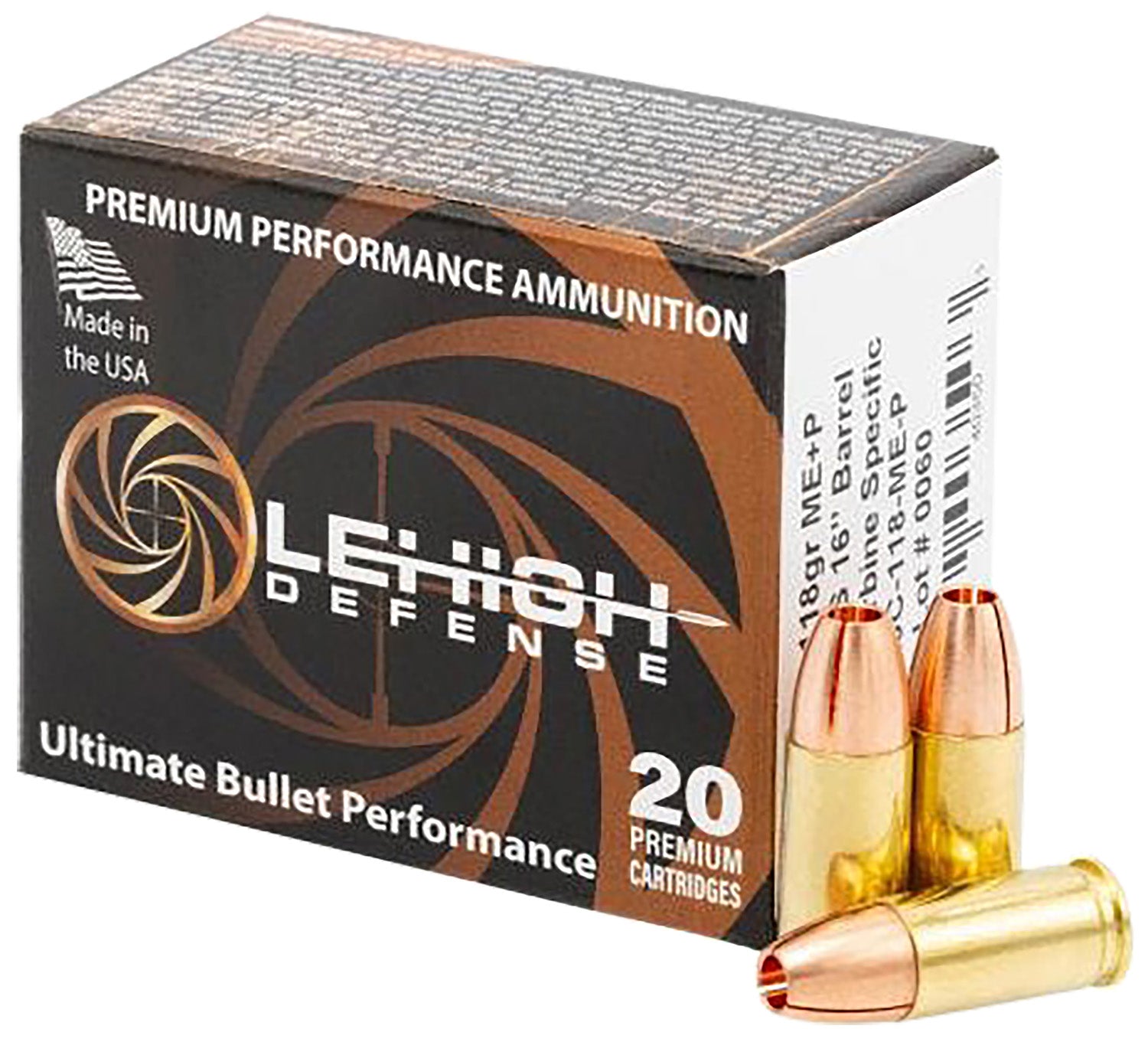 LEHIGH LA9C-118-ME-P   9MM 118 MAX EXPANSN+P 20/10