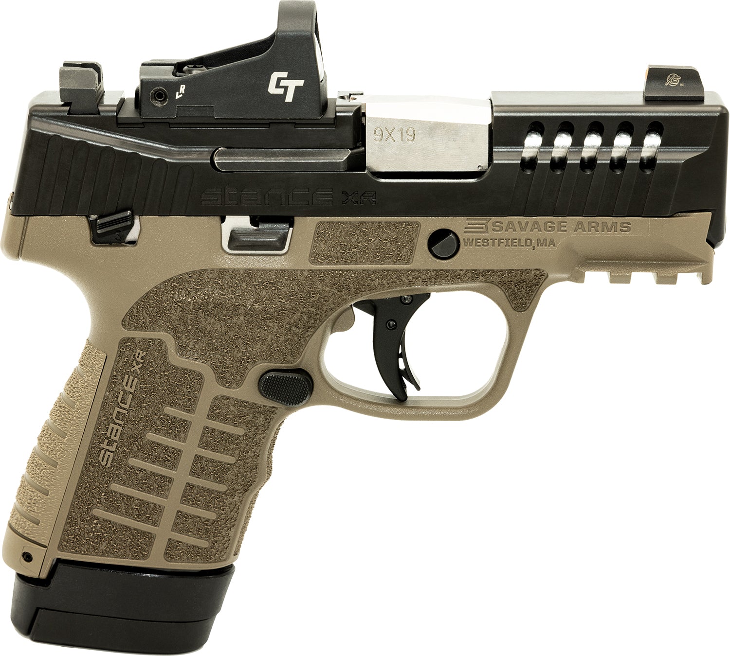 SAV 67057 STANCE XR MC9MS XP 9MM 3.2  13+1     FDE