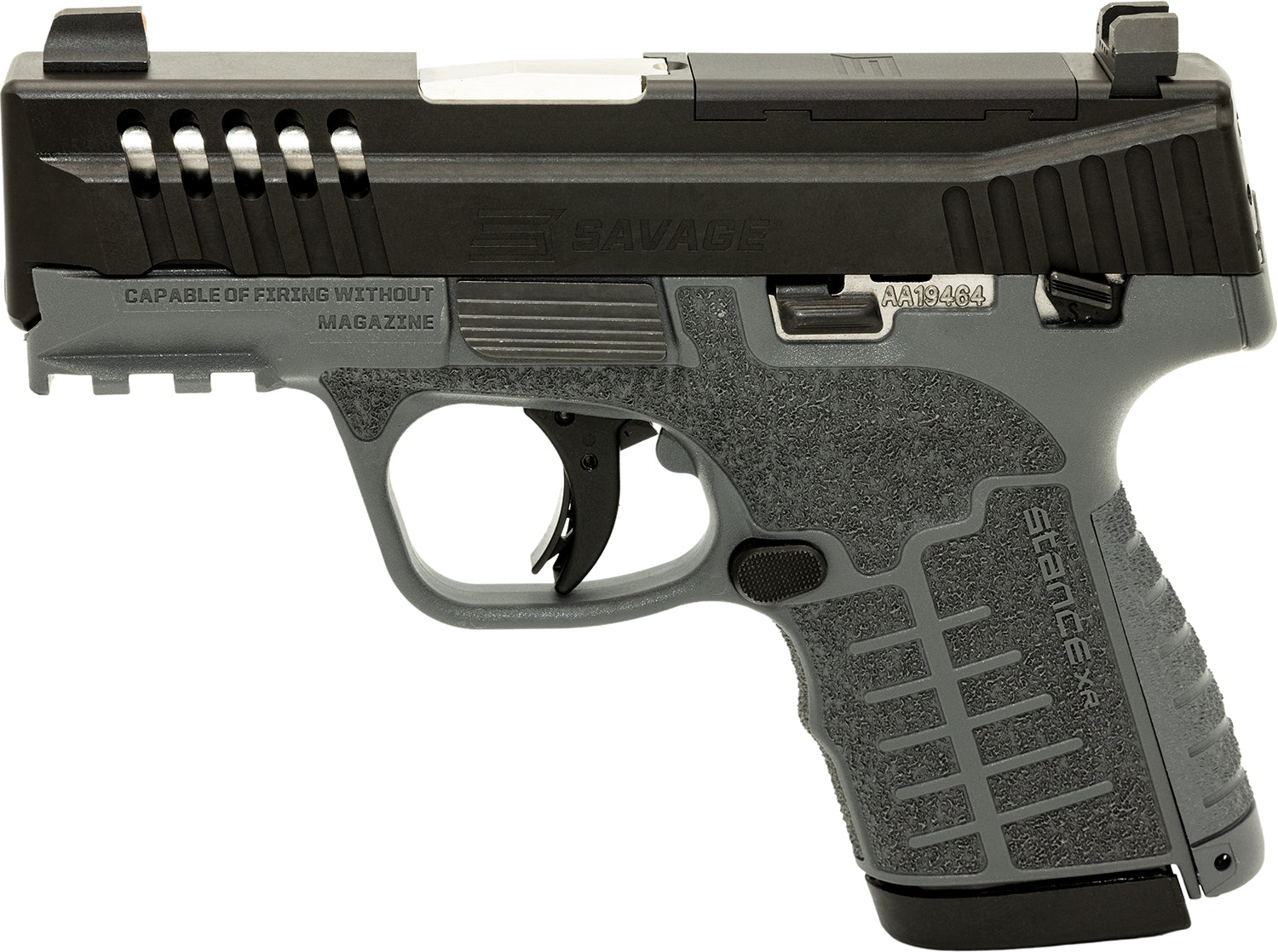 SAV 67059 STANCE XR MC9MS NS 9MM 3.2  13+1     GRY