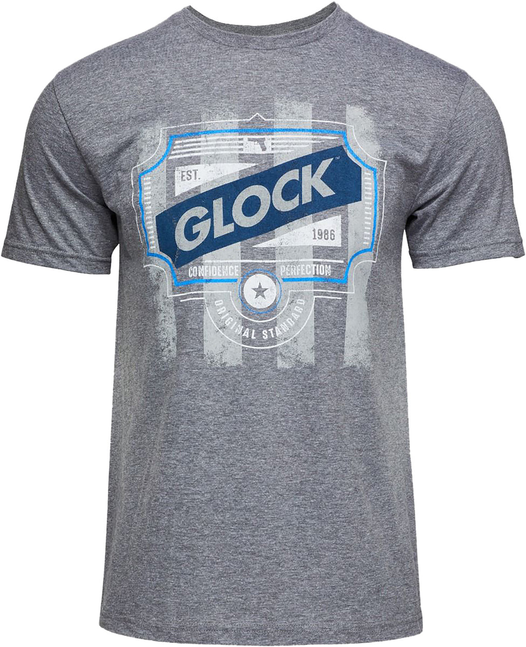 GLK AP96209 BLUE LINE TEE (GREY) 2XL