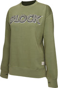 GLK AP96260 LADIES CREWNECK RAGLAN FLEECE(OLVE)  S