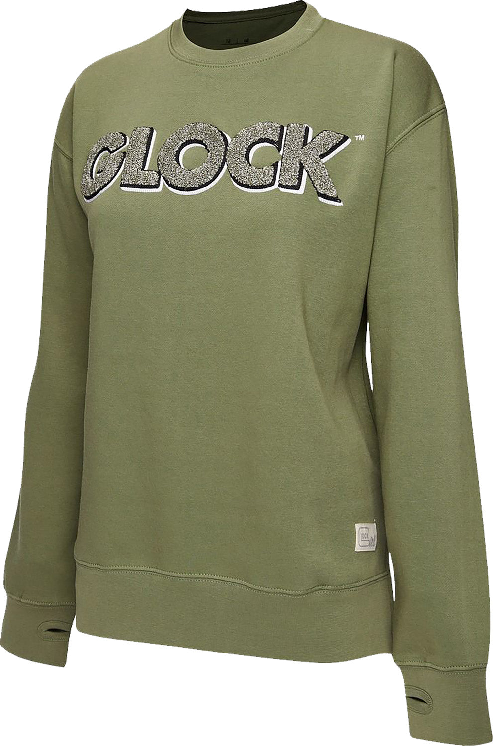 GLK AP96263 LADIES CREWNECK RAGLAN FLEECE(OLVE) XL