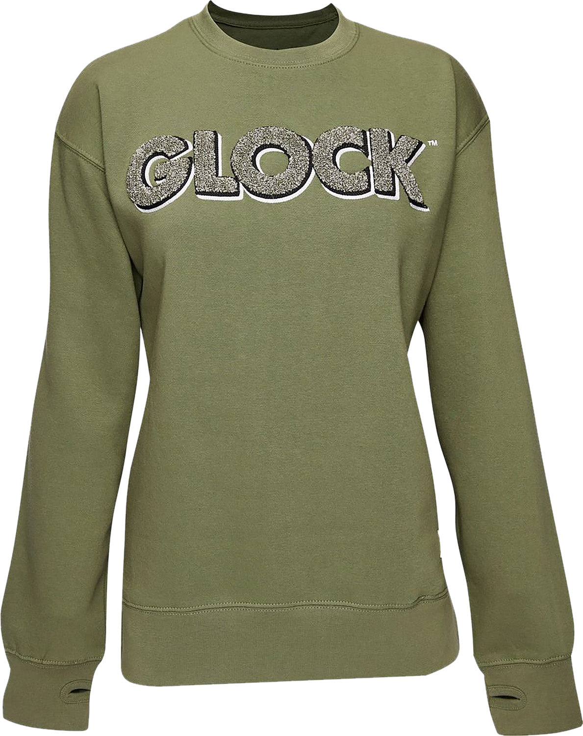 GLK AP96263 LADIES CREWNECK RAGLAN FLEECE(OLVE) XL