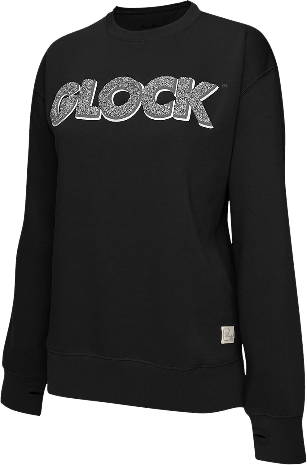 GLK AP96258 LADIES CREWNECK RAGLAN FLEECE(BLK)  XL