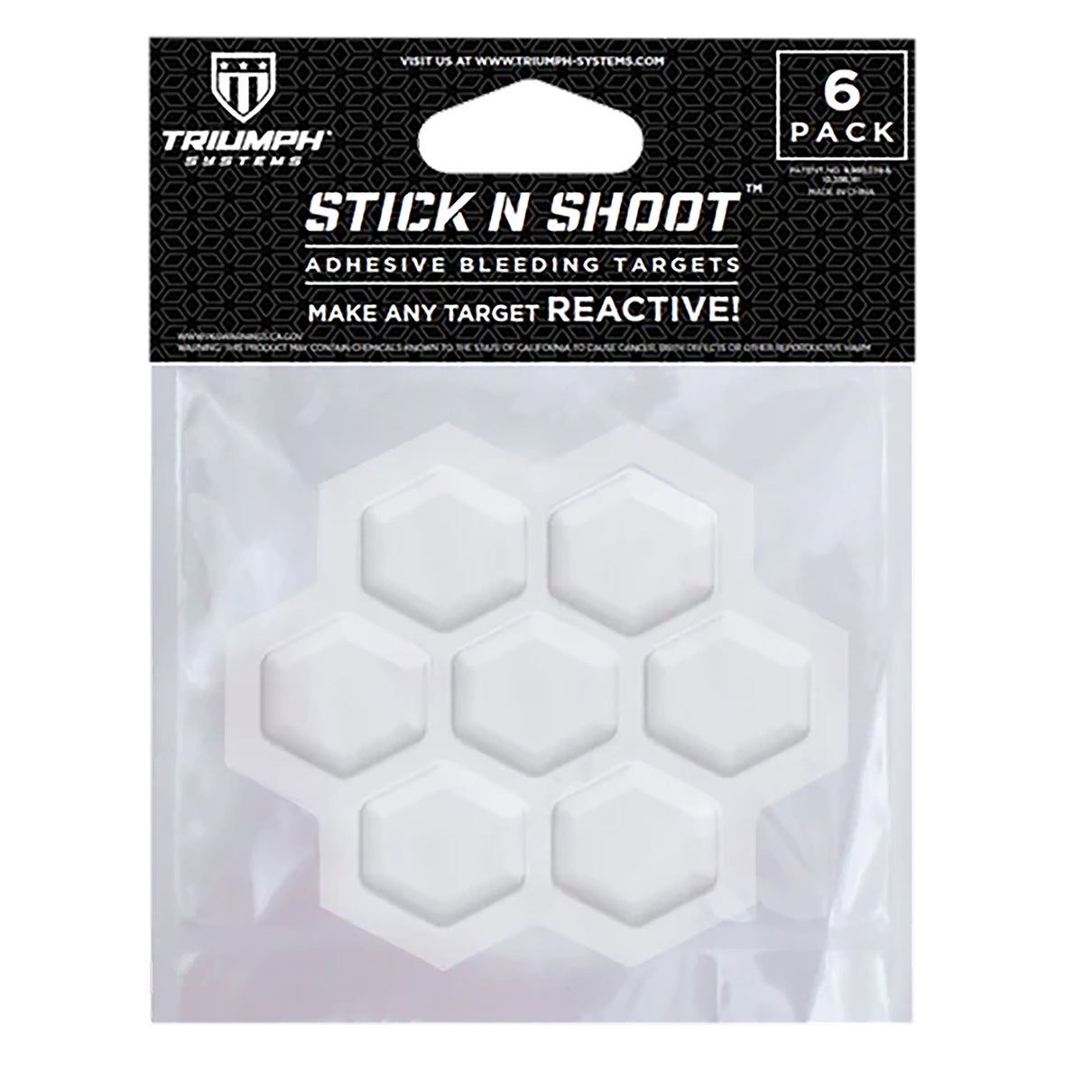 TRIUMPH 0315-00-000 STICK N SHOOT REACTIVE TRGT 6P