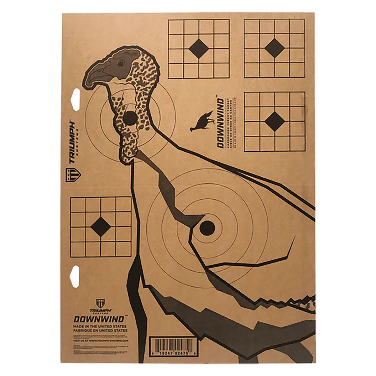 TRIUMPH 0200-21-000 DOWNWIND TRKY CARDBOARD TARGET