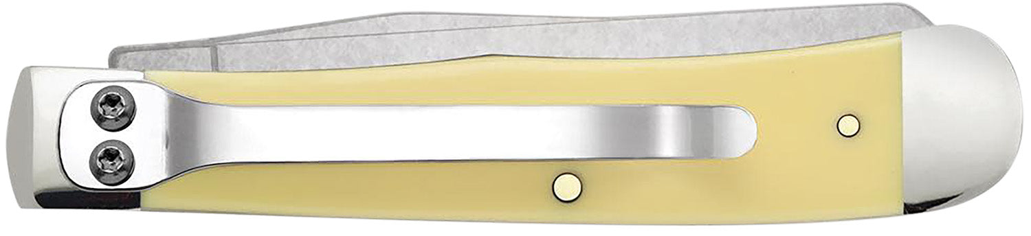CASE 30114 YELLOW SYNTHETIC TRAPPER W/POCKET CLIP