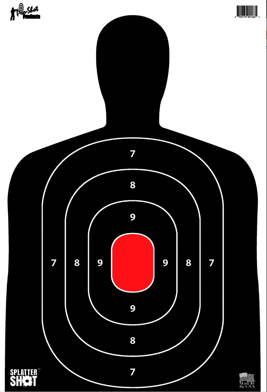 PROSHOT SILH-8PK      BC27 SPLATTER TGT 12X18  8PK