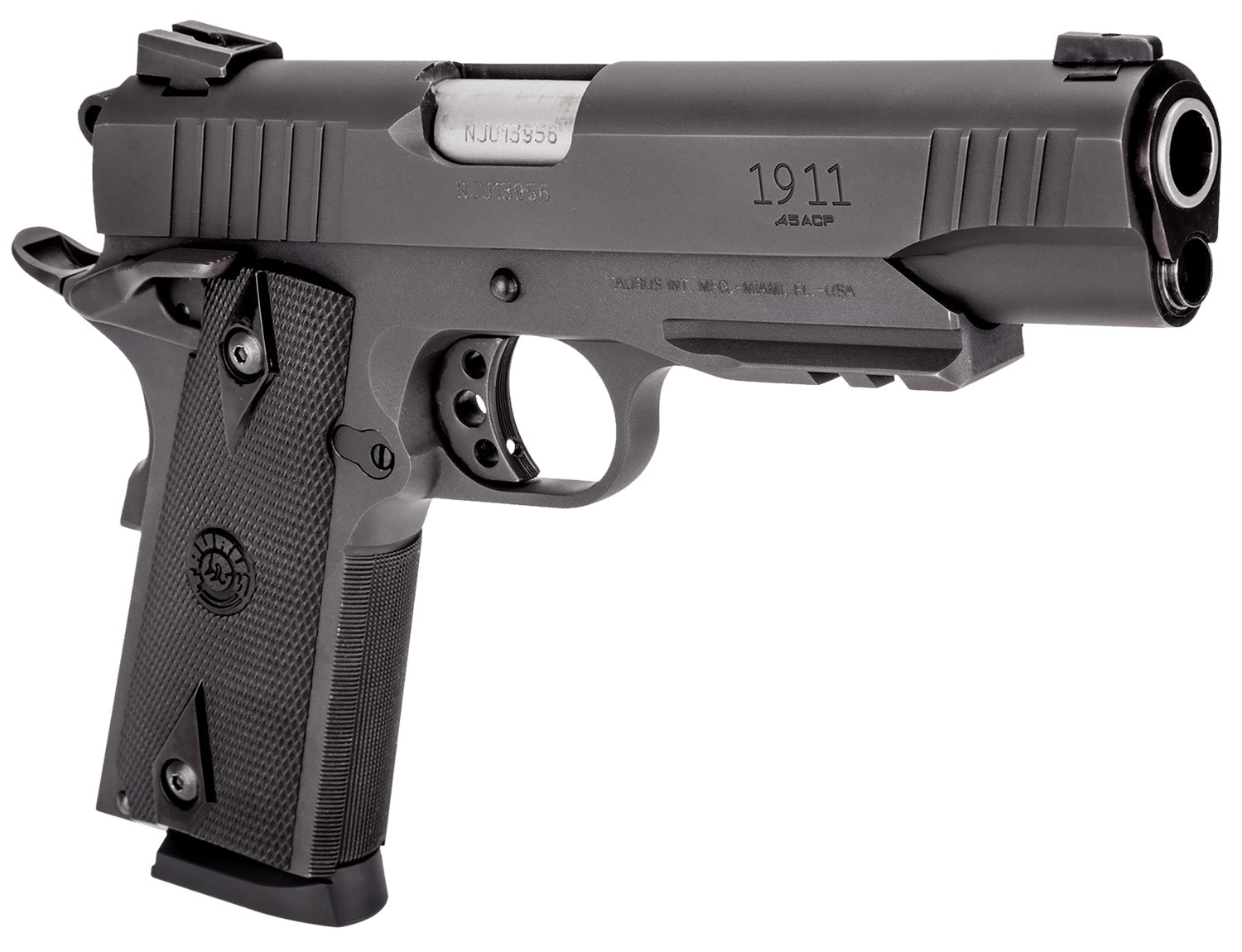 TAU 1-191101-B1      1911 45 RAIL 5   2X8R     BLK