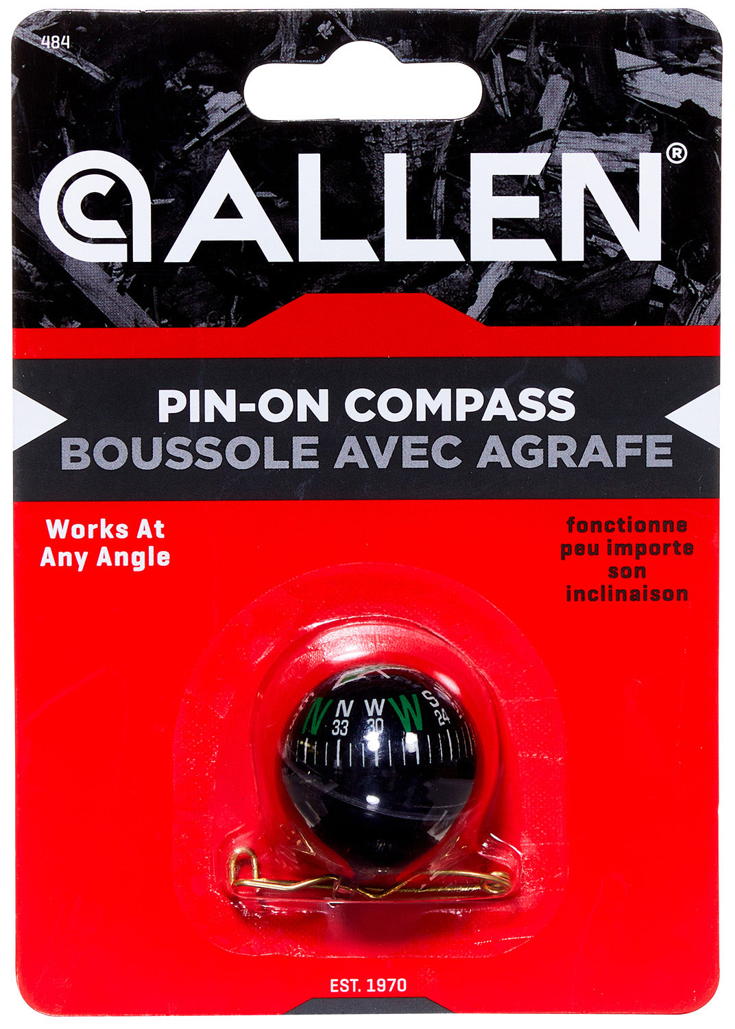 ALLEN 484    PIN ON COMPASS
