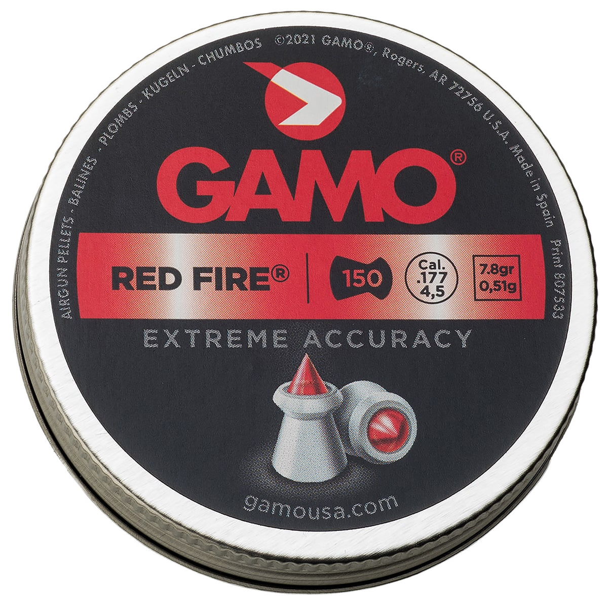 GAMO 6322701-C54  PEL RED FIRE        150CT    177