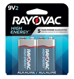 RAY A1604-2T  ALK 9V  CARD BATTERY 2PK