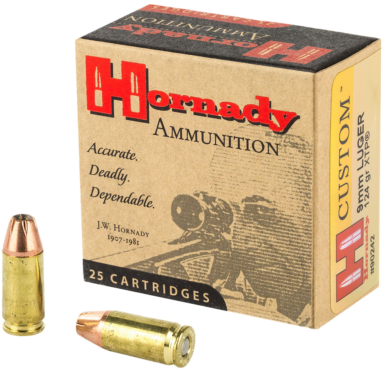 HORN 90242  CUSTOM HG  9MM     124 JHP XTP   25/10