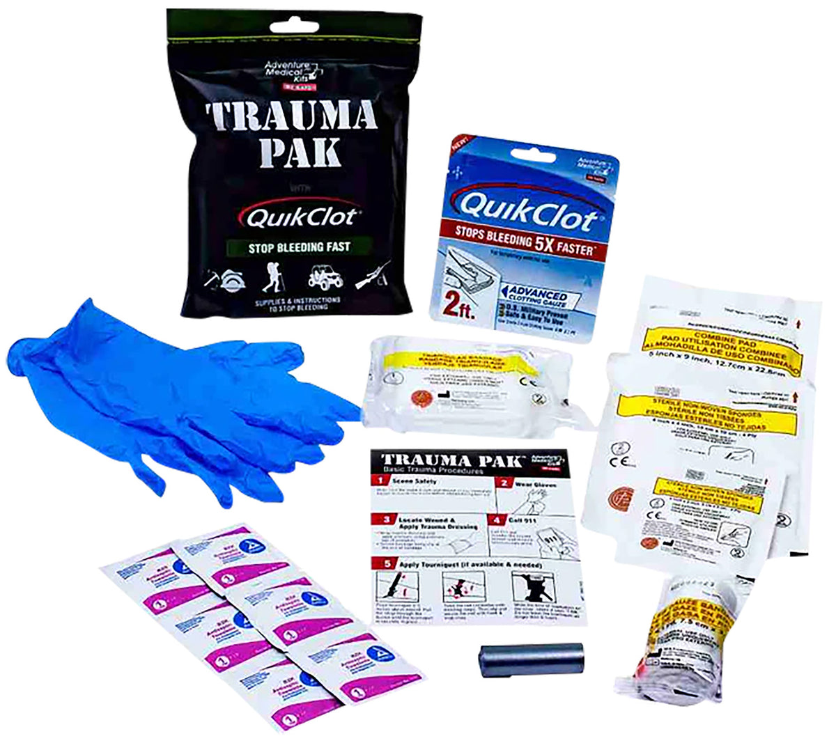 AMK 20640292 TRAUMA PAK W/QUICKCLOT