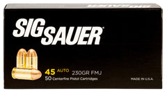 SIG E45BA3-50      ELITE BALL  45   230 FMJ  50/20
