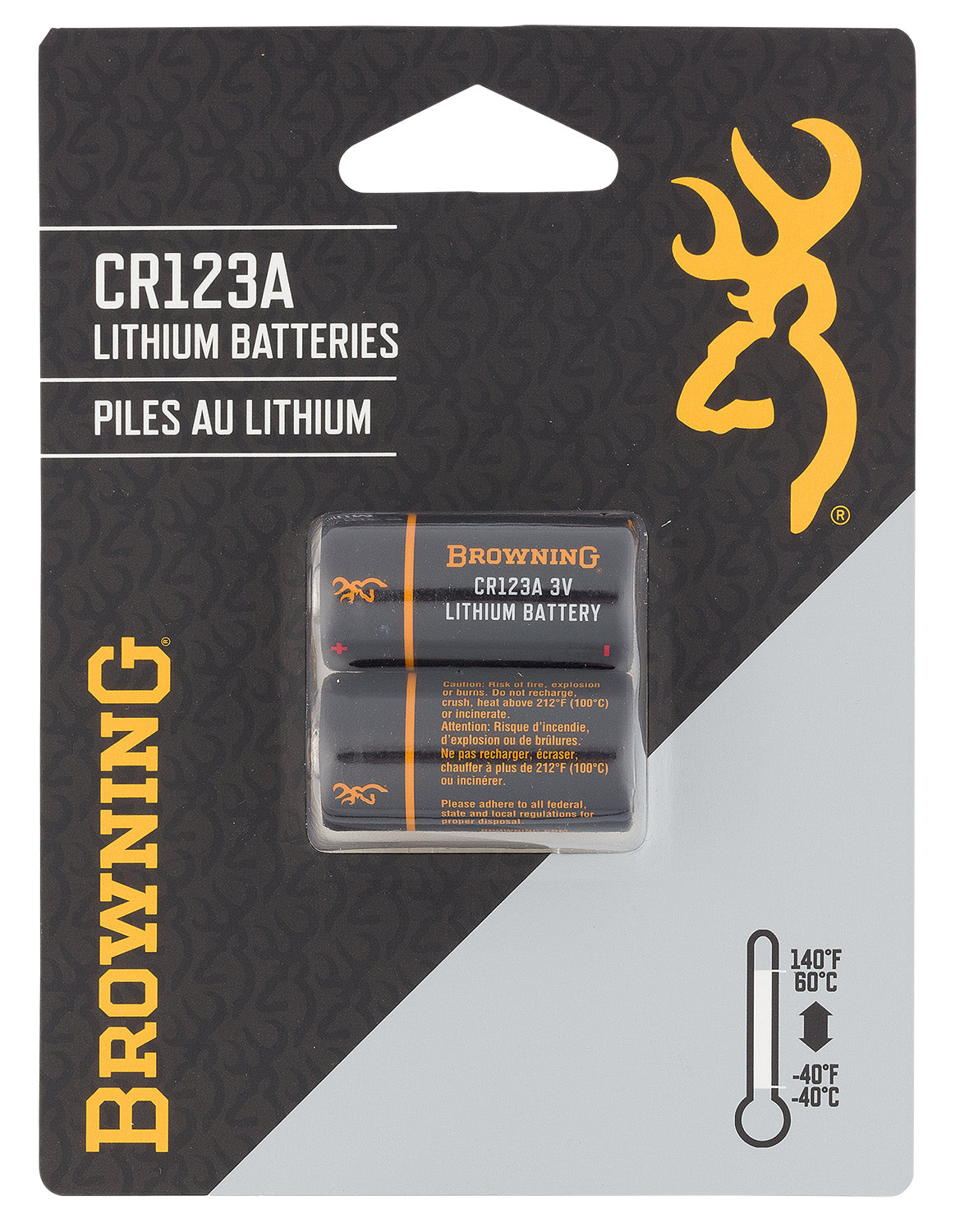 BRN 3742000    CR123A LITHIUM BATTERIES 2PK