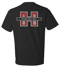 HDESIGN 30123  HORNADY FUELED BY  TSHIRT LG BLK