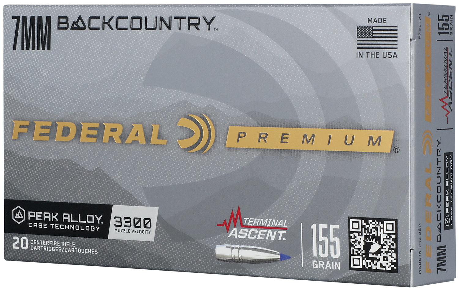 FED P7BCTA1   7MM BACKCOUNTRY 155GR TERM ASC 20/10