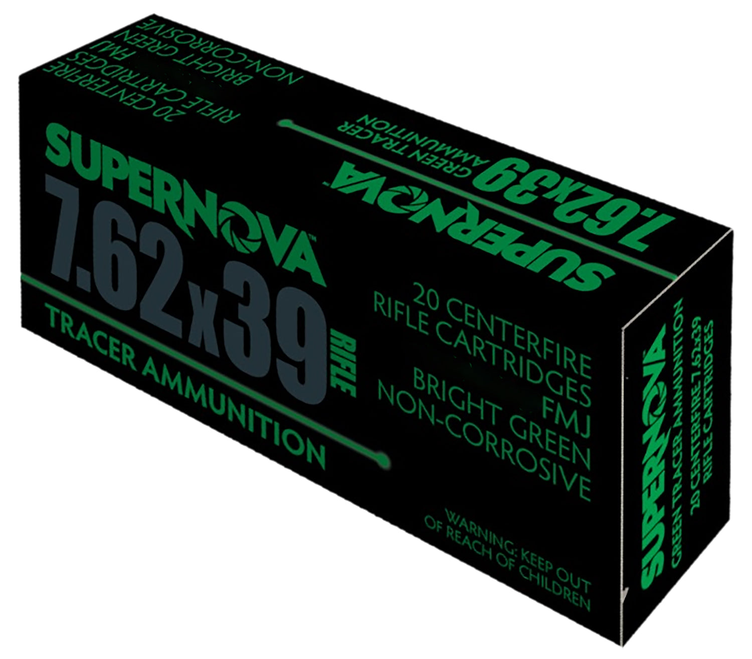 SUPERNOVA PMSN762G  7.62  110FMJ GRN TRACERS 20/50