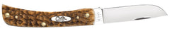 CASE 00245 AMBER BONE PEACH SEED JIG SOD BUSTER JR